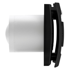 Ventilator Silent One Ø100 mm, med adaptiv hygrostat, sort